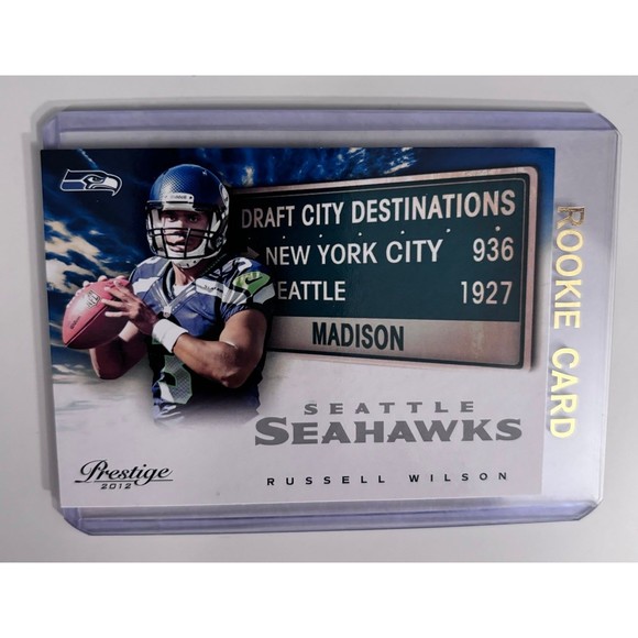 Russell Wilson Rookie Card SP Insert 2012 Madison Wisconsin Denver Broncos - Picture 1 of 6